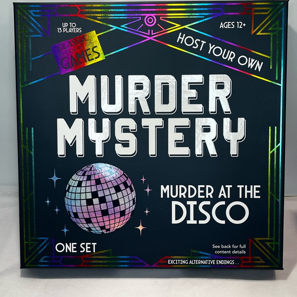 Disco Murder Mystery Game Set 1970s Party